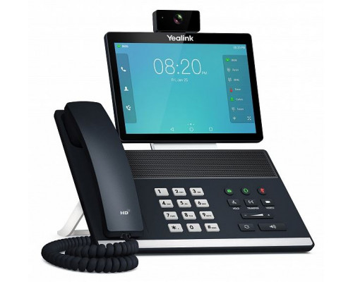 Телефон sip YEALINK VP59, видеотерминал, android, WiFi, Bluetooth, HDMI, с камерой, без  БП, шт купить QBS.ru