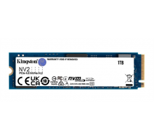 Твердотельный накопитель Kingston SSD 1TB NV2 M.2 2280 NVMe Gen4x4 R3500/W2100MB/s MTBF 1.5M 320TBW Retail 1 year