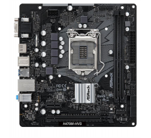 Материнская плата ASROCK H470M-HVS, LGA1200, H470, 2*DDR4, D-Sub+HDMI, 4xSATA3 6.0, 2xUSB 3.2, 4xUSB 2.0, mATX; 90-MXBG50-A0UAYZ