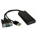 62 Kramer ADC-GM/HF Переходник VGA вилка на HDMI розетка активный купить QBS.ru