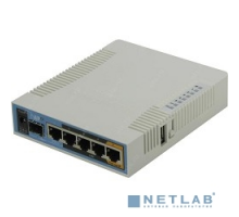 Сетевое оборудование MikroTik RB962UiGS-5HacT2HnT Беспроводной маршрутизатор  hAP ac 2.4+5ГГц, 802.11a/b/g/n/ac, 5x Ethernet 1G, 1x SFP