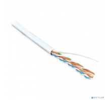 Неэкранированная витая пара Hyperline UUTP4-C5E-S24-IN-LSZH-WH-305 (305 м) Кабель витая пара, неэкранированная U/­UTP, категория 5e, 4 пары (24 AWG), одножильный (solid), LSZH, нг(А)-HF, -20°C – +75°C, белый - гарантия: 15 лет к