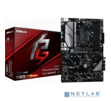 Материнская плата ASRock X570 PHANTOM GAMING 4 RTL {чипсет: AMD X570, сокет: SAM4, слоты: 4 DDR4 DIMM (2133 - 3466 МГц), SATA 3: 6 Гбит/с х 8}