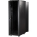 Шкаф 19 Business, 42U 800x800, черный, передняя дверь стекло, задняя дверь распашная металл купить QBS.ru