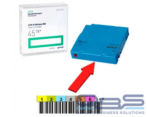 Ленточный картридж HPE Ultrium LTO9 Data cartridge 45TB RW (without Label) купить QBS.ru