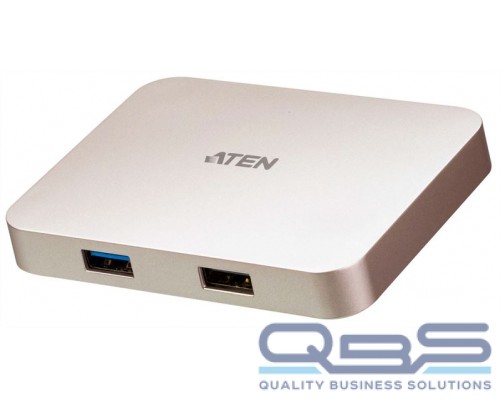 Dock станция ATEN USB-C 4K Ultra Mini Dock with Power Pass-through купить QBS.ru