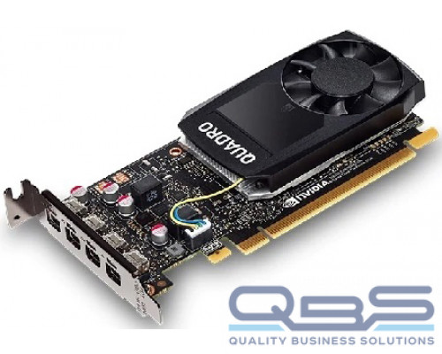 Видеокарта Dell Quadro P1000 490-BDXO PCI-E, 4GB, 128bit, DDR5/mDPx4 oem low profile купить QBS.ru