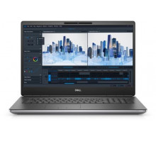 Ноутбук Dell Precision 7760 i7-11850H/32GB/1TB SSD/RTX A4000 8GB/17.3" UHD/WiFi/BT/cam/FPR/Win10Pro/gray