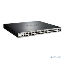 Сетевое оборудование D-Link DGS-1210-52MP/ME/B2A PROJ Управляемый L2 коммутатор с 48 портами 10/100/1000Base-T и 4 портами 1000Base-X SFP (порты 1-8 PoE 802.3af/at, порты 9-48 PoE 802.3af, PoE-бюджет 370 Вт)