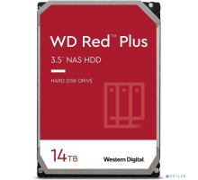 Жесткий диск 14TB WD NAS Red Plus (WD140EFGX) {Serial ATA III, 7200- rpm, 512Mb, 3.5