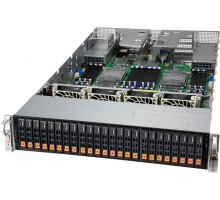 Сервер Supermicro MP SuperServer 2U 240P-TNRT 4x6348H/48x32GB/1x240Gb SM883 SATA/2x10Gb/2x10GbSFP+/24 Hot-swap 2.5