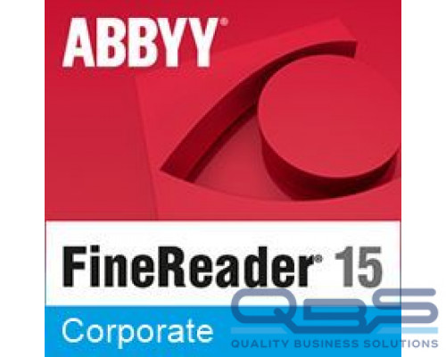 Подписка (электронно) ABBYY FineReader PDF 15 Corporate на 1 год (Standalone) купить QBS.ru