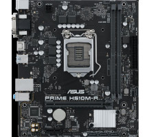 Материнская плата ASUS PRIME H510M-R-SI, LGA1200, H510, 2*DDR4, DVI+D-Sub + HDMI, SATA3, Audio, Gb LAN, USB 3.2, COM*1 header (w/o cable),mATX ;90MB18C0-M0ECY0, 3 year