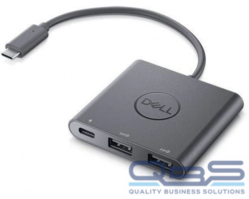 Адаптер Dell Adapter USB-C to Dual USB-A with Power Pass-Through купить QBS.ru