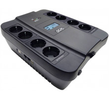 Источник бесперебойного питания Powercom Back-UPS SPIDER, Line-Interactive, LCD, AVR, 750VA/450W, 8xSchuko outlets (4 surge & 4 batt), USB,  black (1456261)
