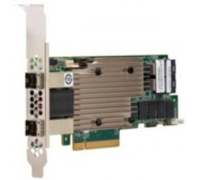 Плата контроллера Broadcom/LSI 9480-8i8e (05-50031-00) (PCI-E 3.1 x8, LP) Tri-Mode SAS/SATA/PCIe(NVMe) 12G, RAID 0,1,5,6,10,50,60, 16port (2*intSFF8643 + 2*extSFF8644), 4GB onboard, каб.отдельно, 1 year