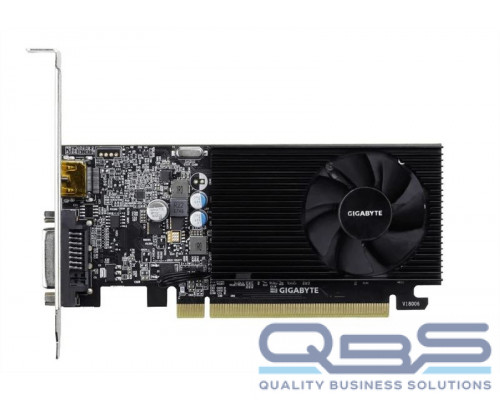 Видеокарта GIGABYTE GT1030 LP D4 2GB//GT1030, HDMI, DVI, 2G,D4 купить QBS.ru