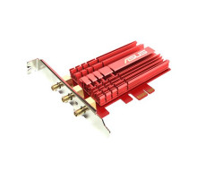 Адаптер ASUS PCE-AC68 // WI-FI 802.11ac, 1000 + 2167 Mbps, PCI-E Adapter, 4 antenna ; 90IG00R0-BM0G00