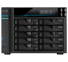 Сетевое хранилище ASUSTOR AS7110T 10-Bay NAS/Media player/Intel Xeon E-2224  3.4GHz up to 4.6GHz(Quad-Core), 8GB SO-DIMM DDR4, noHDD(HDD,SSD),/10x1GbE+3x2,5Gbe(LAN)/3xUSB3.2,HDMI/M.2/4ip camera license ; 90IX01D1-BW3S1