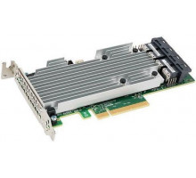 Контроллер Broadcom/LSI 9361-16I (05-25708-00) (PCI-E 3.0 x8, LP), QIG, LP bracket, SGL SAS 12G, RAID 0,1,5,6,10, 50,60, 16port (4*intSFF8643), 2GB onboard, каб.отдельно, 1 year