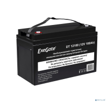 батареи Exegate EX282985RUS Аккумуляторная батарея DT 12100 (12V 100Ah, под болт М6)