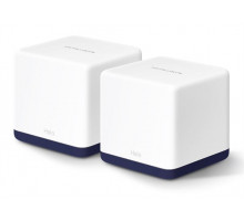 MERCUSYS AC1900 Домашняя Mesh Wi-Fi система, до 600 Мбит/с на 2,4 ГГц + до 1300 Мбит/с на 5 ГГц, 3 встроенные антенны, по 3 гигабитных порта на каждом устройстве (автоопределение WAN/LAN)