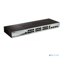 Сетевое оборудование D-Link DGS-1210-28/ME/B2A Управляемый L2 коммутатор, 24x1000Base-T, 4x1000Base-X SFP, AC 220В/DC 12В(с возможностью мониторинга статуса питания коммутатора)
