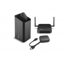 Беспроводной комплект для презентаций BenQ InstaShow WDC10 (WDC10R), Wireless 802.11ac, HDMI, Plug & Play, Receiver x 1, Transmitter x 2, дальность 8 м,  до 16 подкл., Black