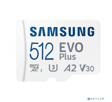 Карта памяти  Micro SecureDigital 512Gb Samsung MB-MC512KA/RU/KR/APC EVO PLUS + adapter