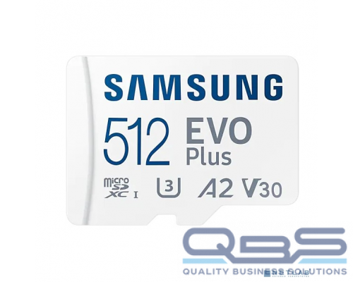 Карта памяти  Micro SecureDigital 512Gb Samsung MB-MC512KA/RU/KR/APC EVO PLUS + adapter купить QBS.ru