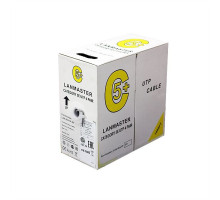  Кабель LANMASTER UTP, 4 пары, кат. 5Е,  350Mhz, LSZH, серый, 305 м