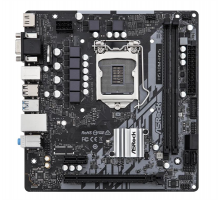Материнская плата ASROCK H510M-HVS R2.0, LGA1200, H510, 2*DDR4, D-Sub+HDMI, 4xSATA3 6.0,  2xUSB 3.2, 4xUSB 2.0, mATX; 90-MXBG30-A0UAYZ