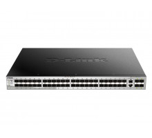 Коммутатор D-Link DGS-3130-54S/A1A, PROJ L2+ Managed Switch with 48 100/1000Base-X SFP ports and 2 10GBase-T ports and 4 10GBase-X SFP+ ports.16K Mac address, SIM,  USB port, IPv6, SSL v3, 802.1Q VLAN,GVRP, 802