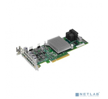 Опция к серверу Supermicro AOC-S3008L-L8I Контроллер 8 internal ports, low-profile, 12Gb/s per port- Gen-3, 63HDD - RAID 0,1,10
