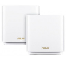 Роутер ASUS XT8 (B-2-PK) //2 access point, 802.11b/g/n/ac/ax, до 574 + 4804Mbps, 2,4 + 5 gGz, black ; 90IG0590-MO3G20