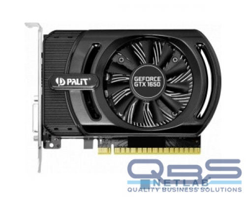 Видеокарта PALIT GeForce GTX1650 4 GB STORMX  NE51650006G1-1170F RTL купить QBS.ru