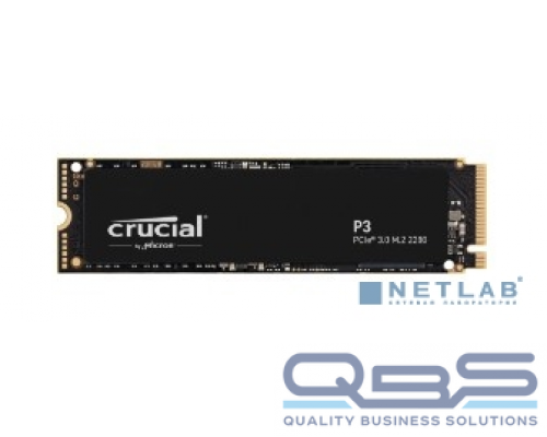 накопитель Crucial SSD 1000GB P3 M.2 2280 PCIe NVMe 3.0 x4 CT1000P3SSD8 купить QBS.ru