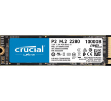 Твердотельный накопитель Crucial SSD Disk P2 1000GB ( 1Tb ) M.2 2280 NVMe (PCIe Gen 3 x4) SSD (2400 MB/s Read 1800 MB/s Write), 1 year