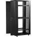 Шкаф 19 Business, 47U 600x800, черный, передняя дверь стекло, задняя дверь распашная металл купить QBS.ru