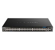 Коммутатор D-Link DGS-1520-52MP/A1A, PROJ Managed L3 Stackable Switch 44x1000Base-T PoE, 4x2.5GBase-T PoE, 2x10GBase-T, 2x10GBase-X SFP+, PoE Budget 370W (740W with DPS-700), CLI, RJ45 Console, RPS