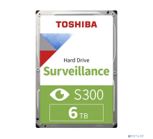Жесткий диск 6TB Toshiba Surveillance S300 (HDWT860UZSVA/HDKPB06Z0A01S) {SATA 6.0Gb/s, 5400 rpm, 256Mb buffer, 3.5