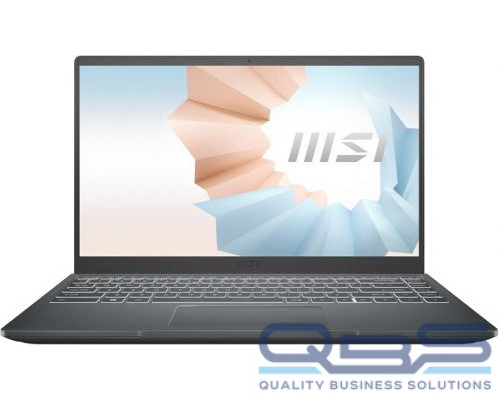 Ноутбук MSI Modern 14 B11MOU-636RU 9S7-14D334-636 i5 1155G7/8GB/512GB SSD/Iris Xe graphics/14 IPS FHD/WiFi/BT/cam/Win10Home/dk.grey купить QBS.ru