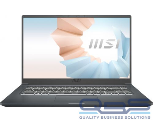 Ноутбук MSI Modern 15 A11MU-832RU 9S7-155266-832 i5 1155G7/8GB/512GB SSD/Iris Xe graphics/15.6 IPS FHD/WiFi/BT/cam/Win10Home/grey купить QBS.ru