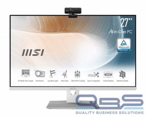 Моноблок 27 MSI Modern AM271P 11M-600XRU 9S6-AF8112-643 i5-1135G7/8GB/512GB SSD/ris Xe Graphics/FHD IPS/WiFi/BT/noOS/white купить QBS.ru