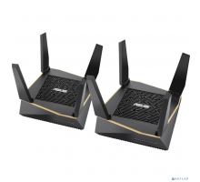 Сетевое оборудование Роутер беспроводной Asus RT-AX92U(2-PK) AX6100 10/100/1000BASE-TX черный (упак.:2шт)