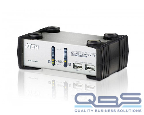 Переключатель электронный ATEN 2 PORT KVM & USB FOR PS2 W/1.2 купить QBS.ru