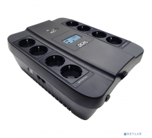 ИБП PowerCom Spider SPD-550U LCD ИБП {Line-Interactive, 550VA / 330W, 8xEURO: 4 с резервным питанием, 4 с фильтрацией, USB} (1138685)