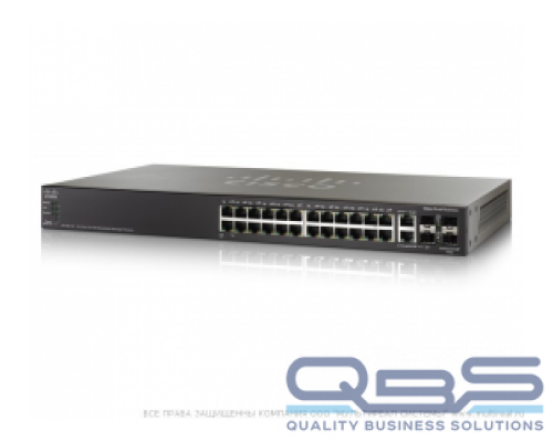 Cisco SF500-24P 24-port 10/100 POE Stackable Managed Switch with Gigabit Uplinks купить QBS.ru