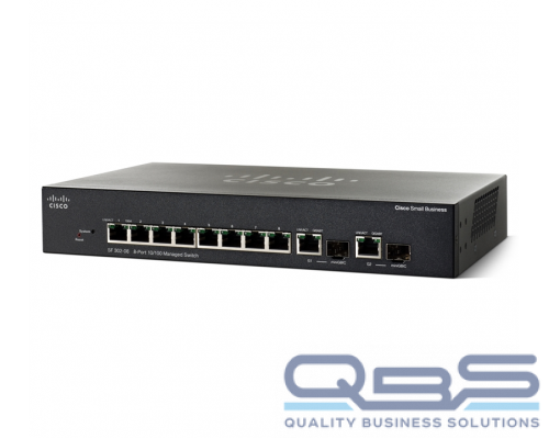 Cisco SF302-08 8-port 10/100 Managed Switch with Gigabit Uplinks купить QBS.ru