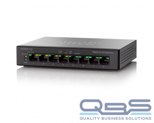 Cisco SG100D-08P 8-Port PoE Gigabit Desktop купить QBS.ru